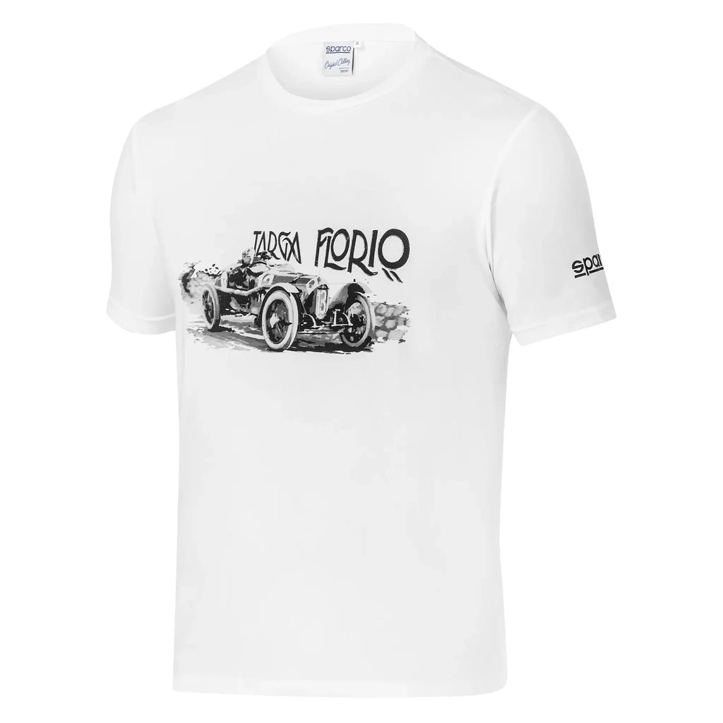 T-Shirt Targa Florio #T2 Blanc-Sparco Fashion