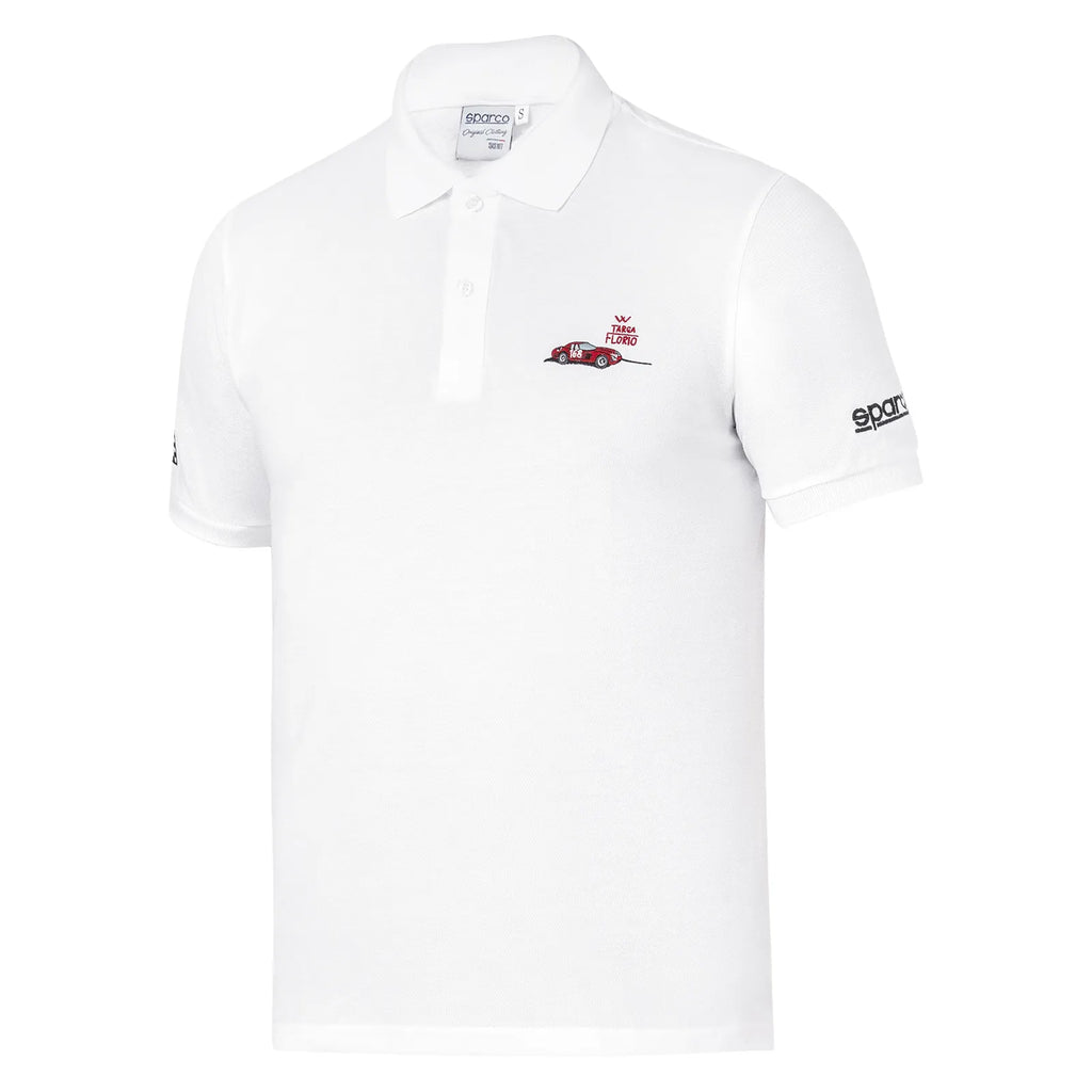 Polo Targa Florio #P2 Blanc-Sparco Fashion