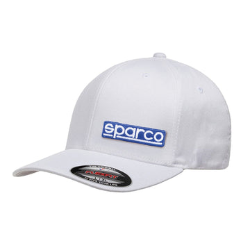 Sparco-Casquette Flexfit Blanc