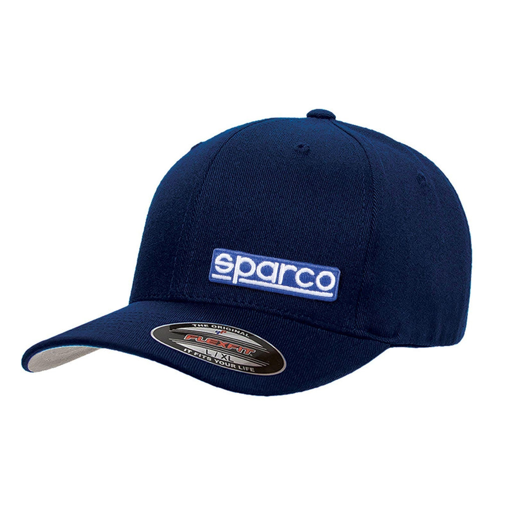 Sparco-Casquette Flexfit Bleu Marine