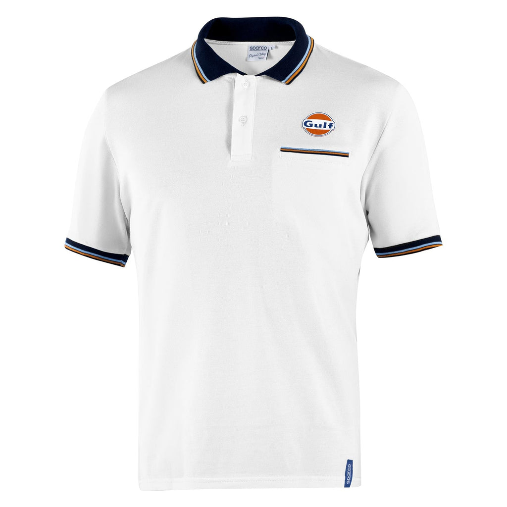 Sparco-Précommande - Polo Gulf Pocket Blanc