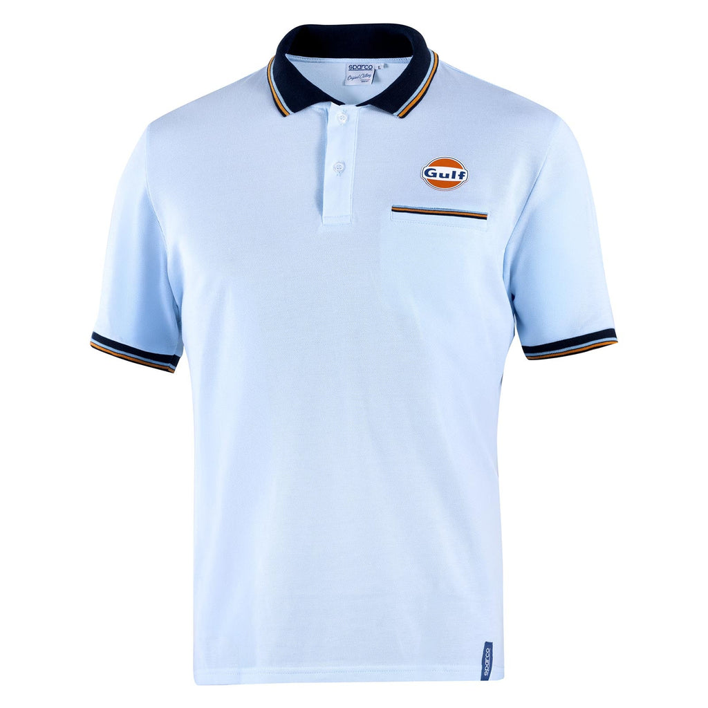 Sparco-Précommande - Polo Gulf Pocket Bleu Ciel