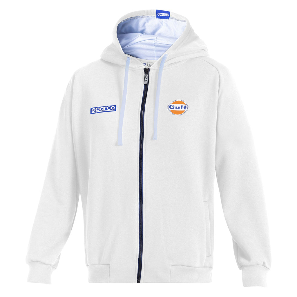 Sparco-Précommande - Sweat à Capuche Zippé Gulf Blanc