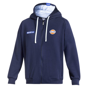 Sparco-Précommande - Sweat à Capuche Zippé Gulf Bleu Marine