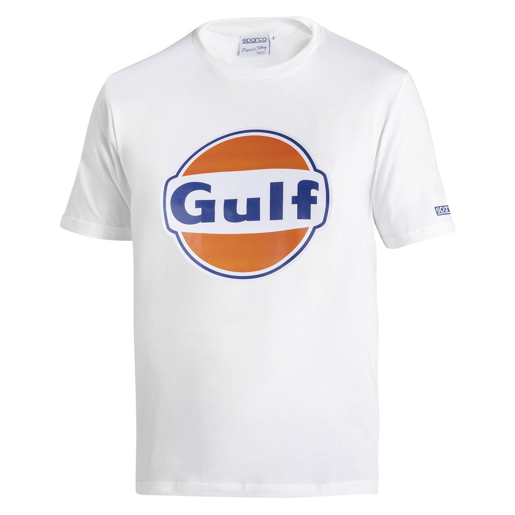 Sparco-Précommande - T-shirt Gulf Grand Logo Blanc