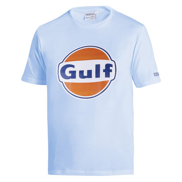 Sparco-Précommande - T-shirt Gulf Grand Logo Bleu Ciel