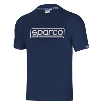 Sparco-T-shirt Frame Bleu Marine