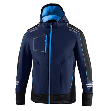 Sparco-Veste Sofshell Tech York Marine/Bleu