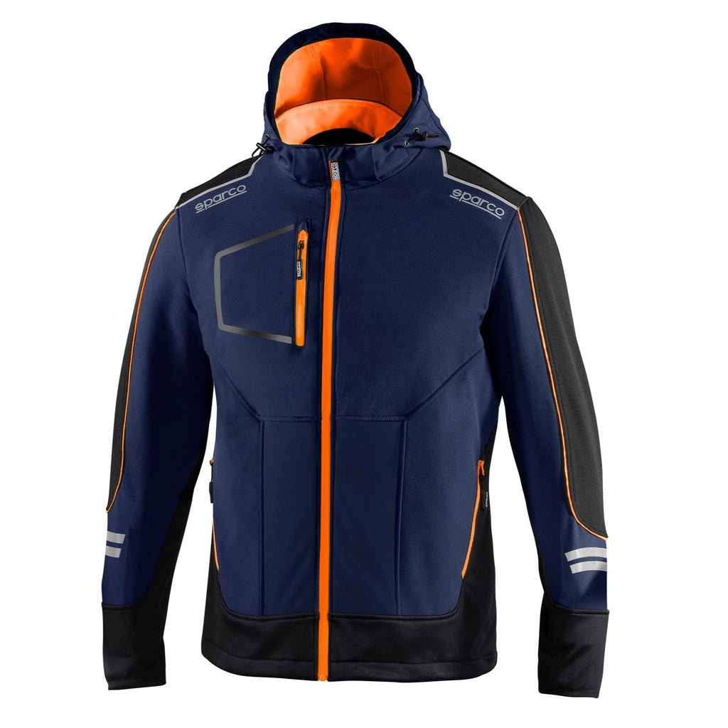 Sparco-Veste Sofshell Tech York Marine/Orange