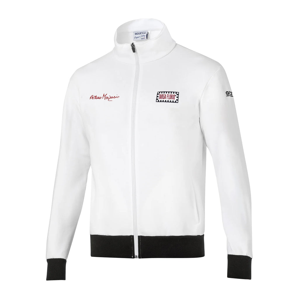 Sweat Zippé Targa Florio #AM3 Blanc-Sparco Fashion